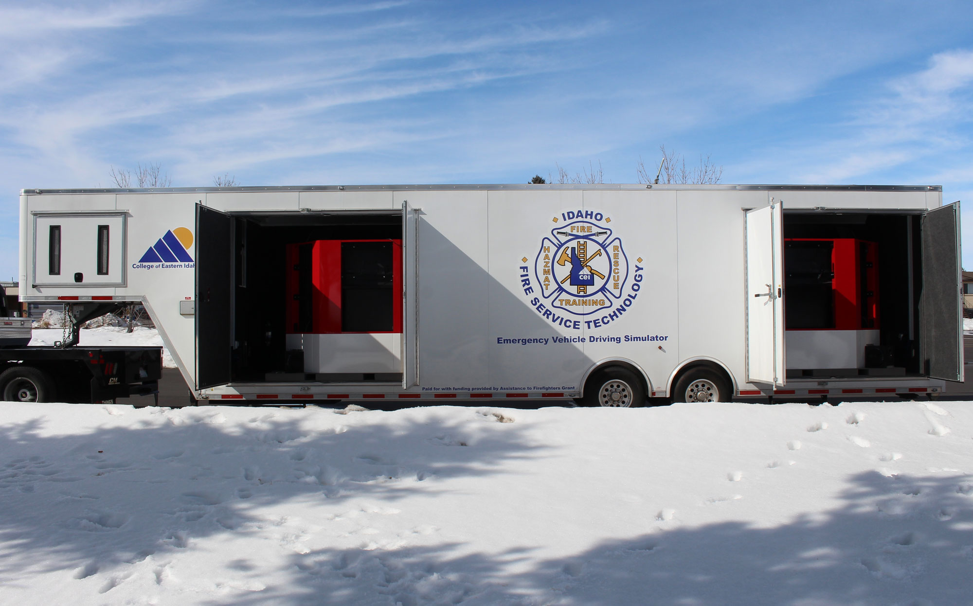 Idaho Fire Service Technology Simulator 5th Wheel Trailer - Driver Side